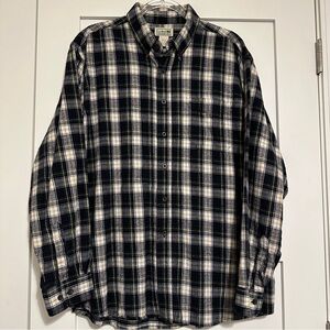 L.L.Bean Men’s Scotch Plaid Cotton Flannel Shirt • XLarge